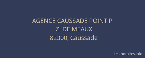 AGENCE CAUSSADE POINT P