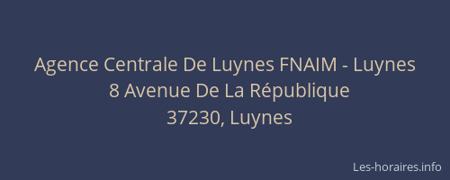 Agence Centrale De Luynes FNAIM - Luynes
