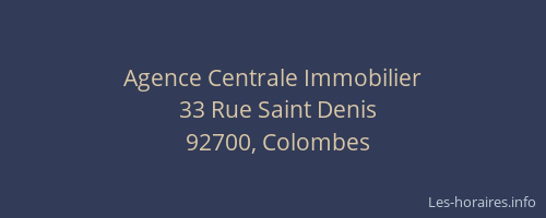 Agence Centrale Immobilier