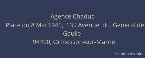 Agence Chaduc