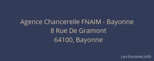 Agence Chancerelle FNAIM - Bayonne