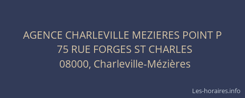 AGENCE CHARLEVILLE MEZIERES POINT P