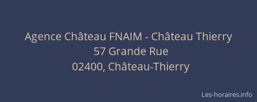 Agence Château FNAIM - Château Thierry
