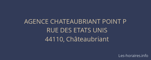 AGENCE CHATEAUBRIANT POINT P