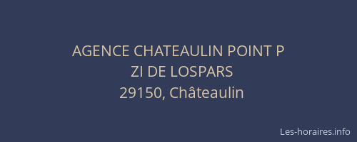 AGENCE CHATEAULIN POINT P