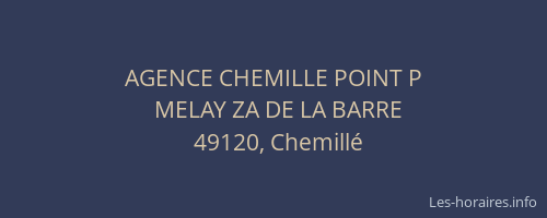 AGENCE CHEMILLE POINT P