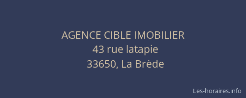 AGENCE CIBLE IMOBILIER