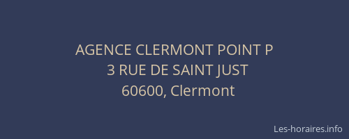 AGENCE CLERMONT POINT P