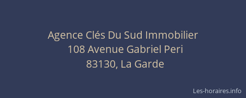 Agence Clés Du Sud Immobilier