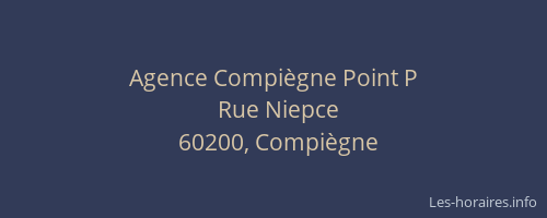 Agence Compiègne Point P