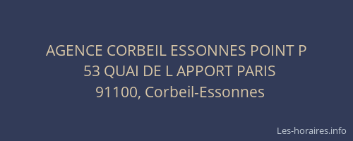AGENCE CORBEIL ESSONNES POINT P