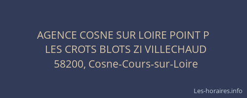 AGENCE COSNE SUR LOIRE POINT P