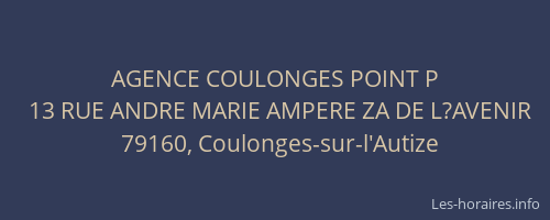 AGENCE COULONGES POINT P