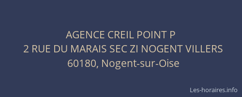 AGENCE CREIL POINT P