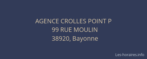 AGENCE CROLLES POINT P
