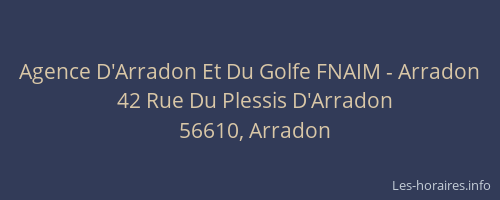 Agence D'Arradon Et Du Golfe FNAIM - Arradon