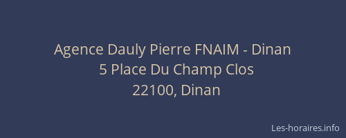 Agence Dauly Pierre FNAIM - Dinan