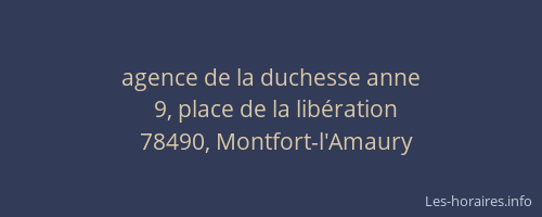 agence de la duchesse anne