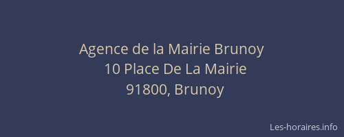 Agence de la Mairie Brunoy