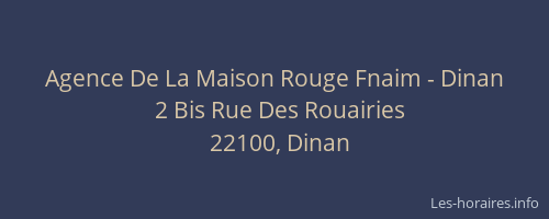Agence De La Maison Rouge Fnaim - Dinan