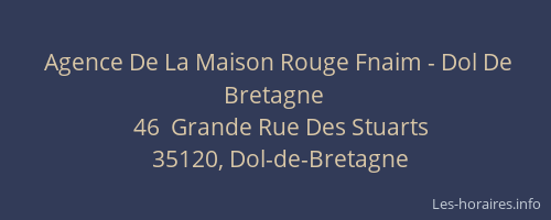 Agence De La Maison Rouge Fnaim - Dol De Bretagne