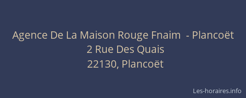 Agence De La Maison Rouge Fnaim  - Plancoët
