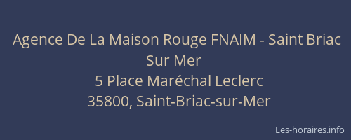 Agence De La Maison Rouge FNAIM - Saint Briac Sur Mer