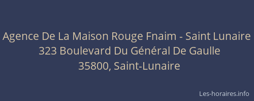 Agence De La Maison Rouge Fnaim - Saint Lunaire