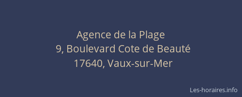 Agence de la Plage