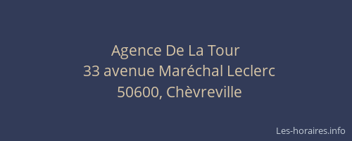 Agence De La Tour