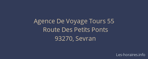 Agence De Voyage Tours 55