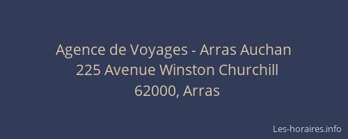 Agence de Voyages - Arras Auchan