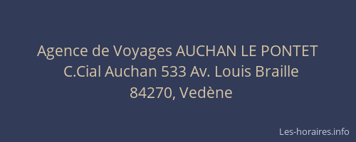 Agence de Voyages AUCHAN LE PONTET