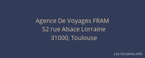 Agence De Voyages FRAM