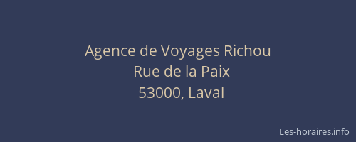 Agence de Voyages Richou