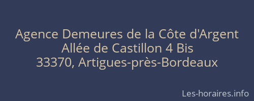 Agence Demeures de la Côte d'Argent