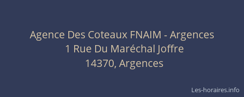 Agence Des Coteaux FNAIM - Argences
