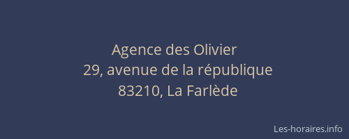 Agence des Olivier