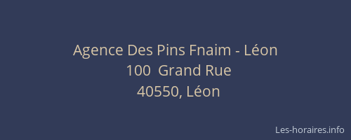 Agence Des Pins Fnaim - Léon