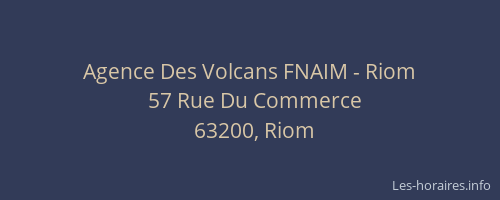 Agence Des Volcans FNAIM - Riom