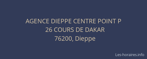 AGENCE DIEPPE CENTRE POINT P