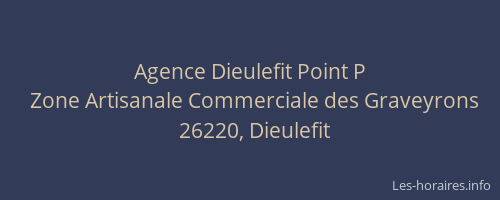 Agence Dieulefit Point P