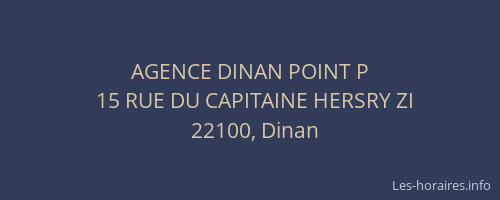 AGENCE DINAN POINT P