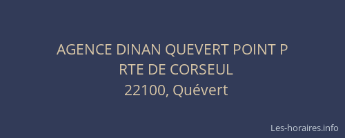 AGENCE DINAN QUEVERT POINT P