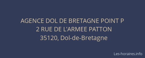 AGENCE DOL DE BRETAGNE POINT P