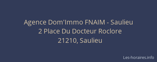 Agence Dom'Immo FNAIM - Saulieu
