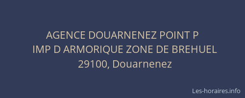 AGENCE DOUARNENEZ POINT P