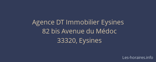 Agence DT Immobilier Eysines