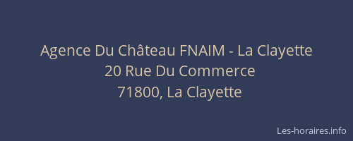 Agence Du Château FNAIM - La Clayette