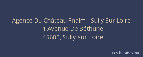 Agence Du Château Fnaim - Sully Sur Loire